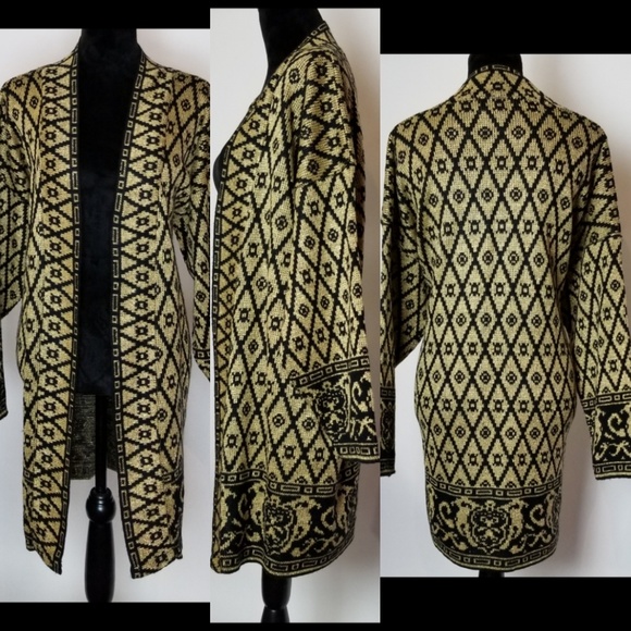 Mix Print Open-Front Cardigan - Picture 1 of 3